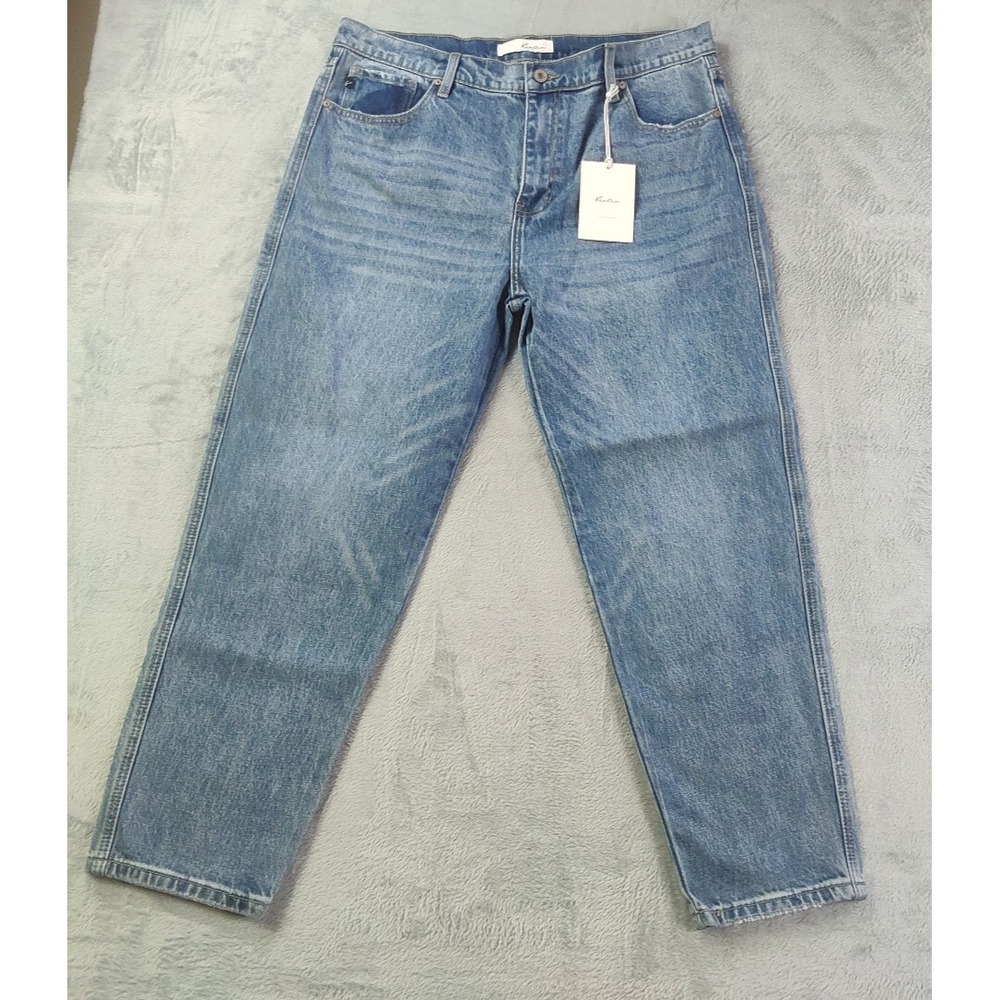 KanCan Gabby Jeans Womens 30 High Rise Slouch Fit Tapered Medium Wash NWT